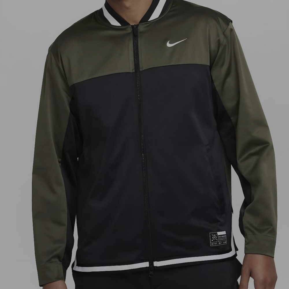 Nike Men's Olive and Black Jacket